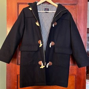 Brooks Brothers Navy Duffle Coat Medium